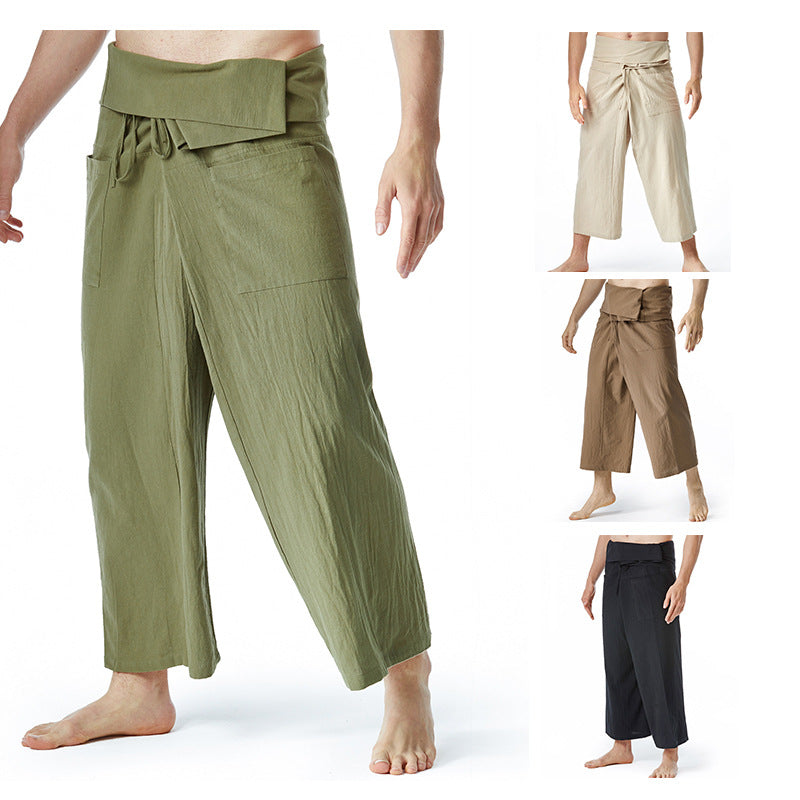 Faltenhose mit Seitentaschen für Herren