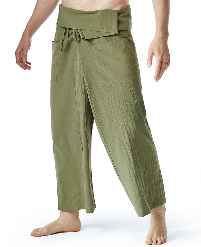 Faltenhose mit Seitentaschen für Herren