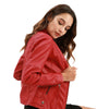 Pauline - Damen lederjacke mit mao