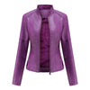 Pauline - Damen lederjacke mit mao
