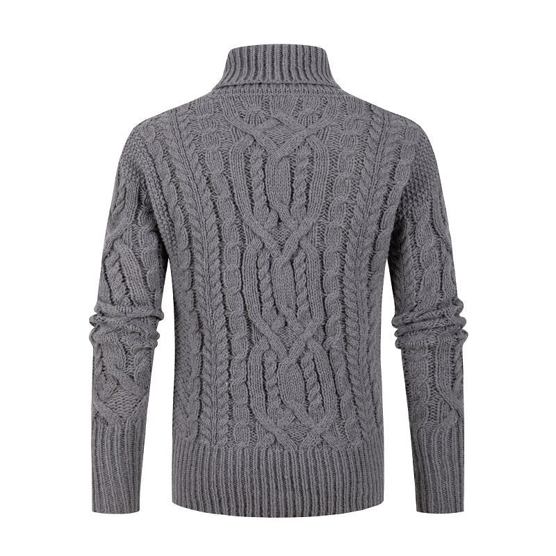 Eleganter Strickpullover mit Schalkragen für Herren