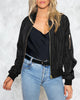 Luisa - Stylische klassische bomberjacke mit taschen