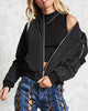 Luisa - Stylische klassische bomberjacke mit taschen