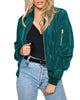 Luisa - Stylische klassische bomberjacke mit taschen
