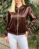Luisa - Stylische klassische bomberjacke mit taschen
