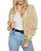 Luisa - Stylische klassische bomberjacke mit taschen
