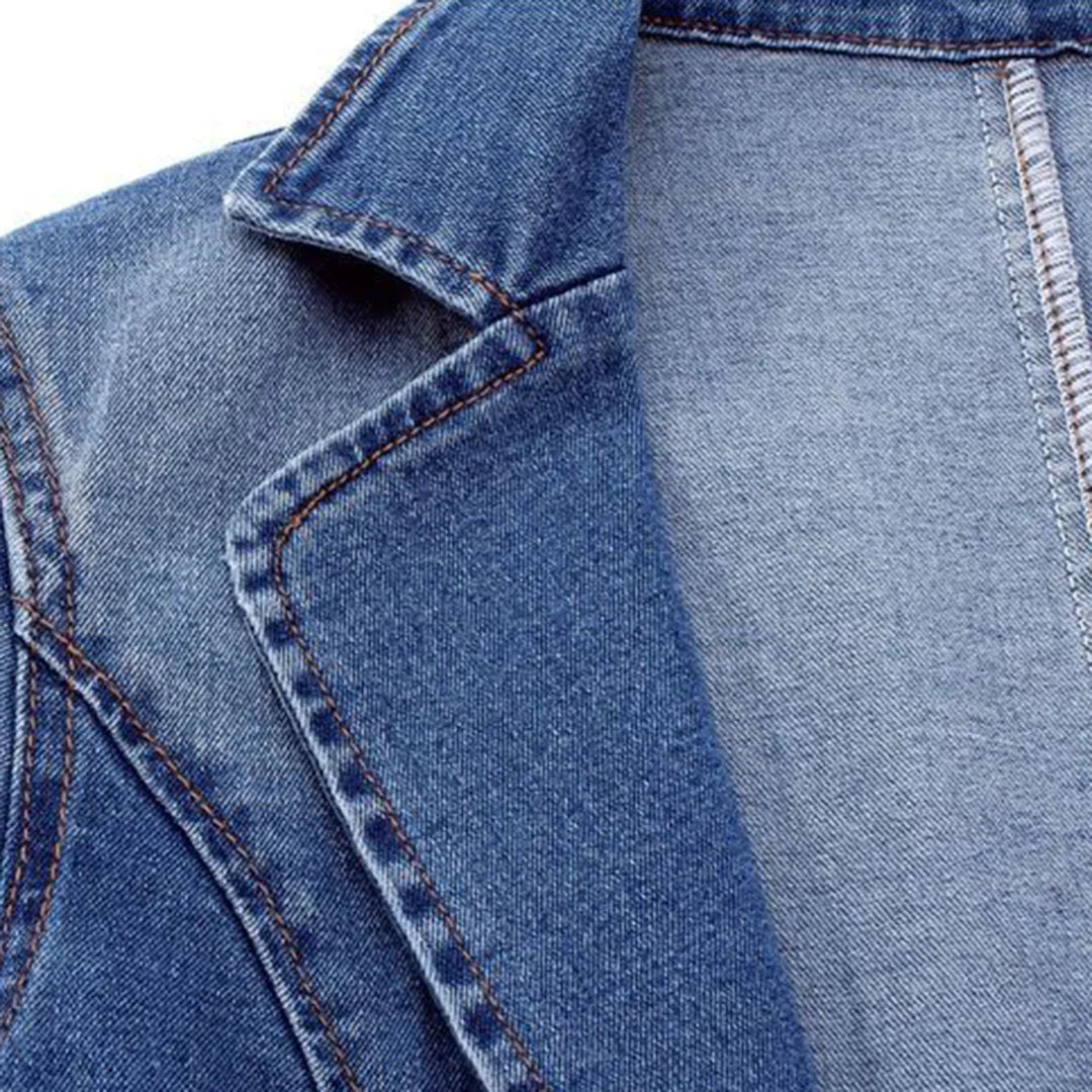 Antwon - Moderner Taillierter Denim-Blazer
