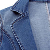 Rhonda - Schmale jeansjacke mit einem knopf