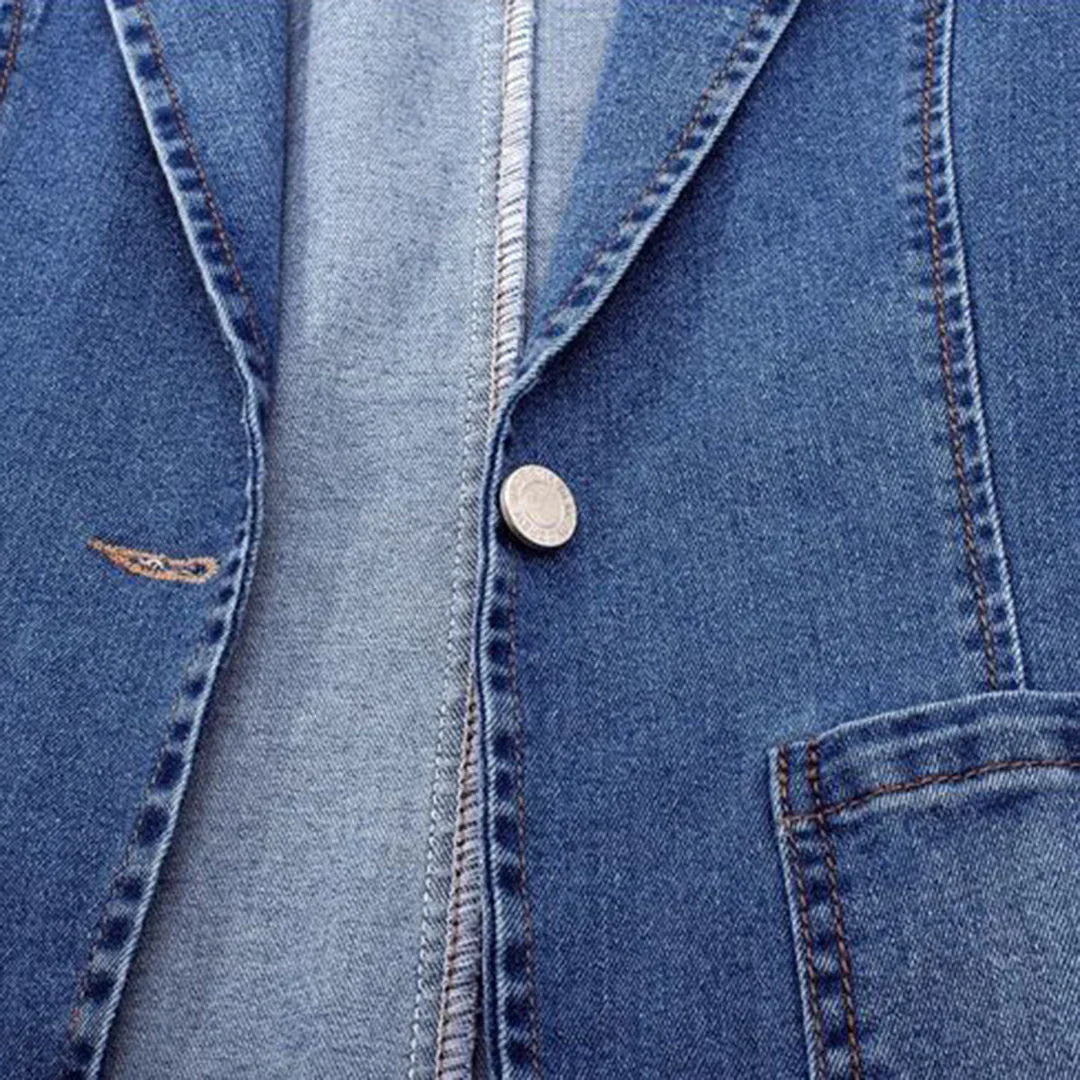 Antwon - Moderner Taillierter Denim-Blazer