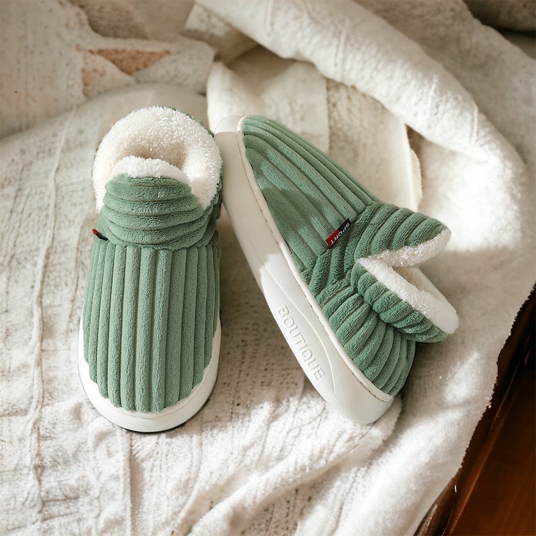 CozyFluff - Therapeutische flauschige Fleece-Winterhausschuhe