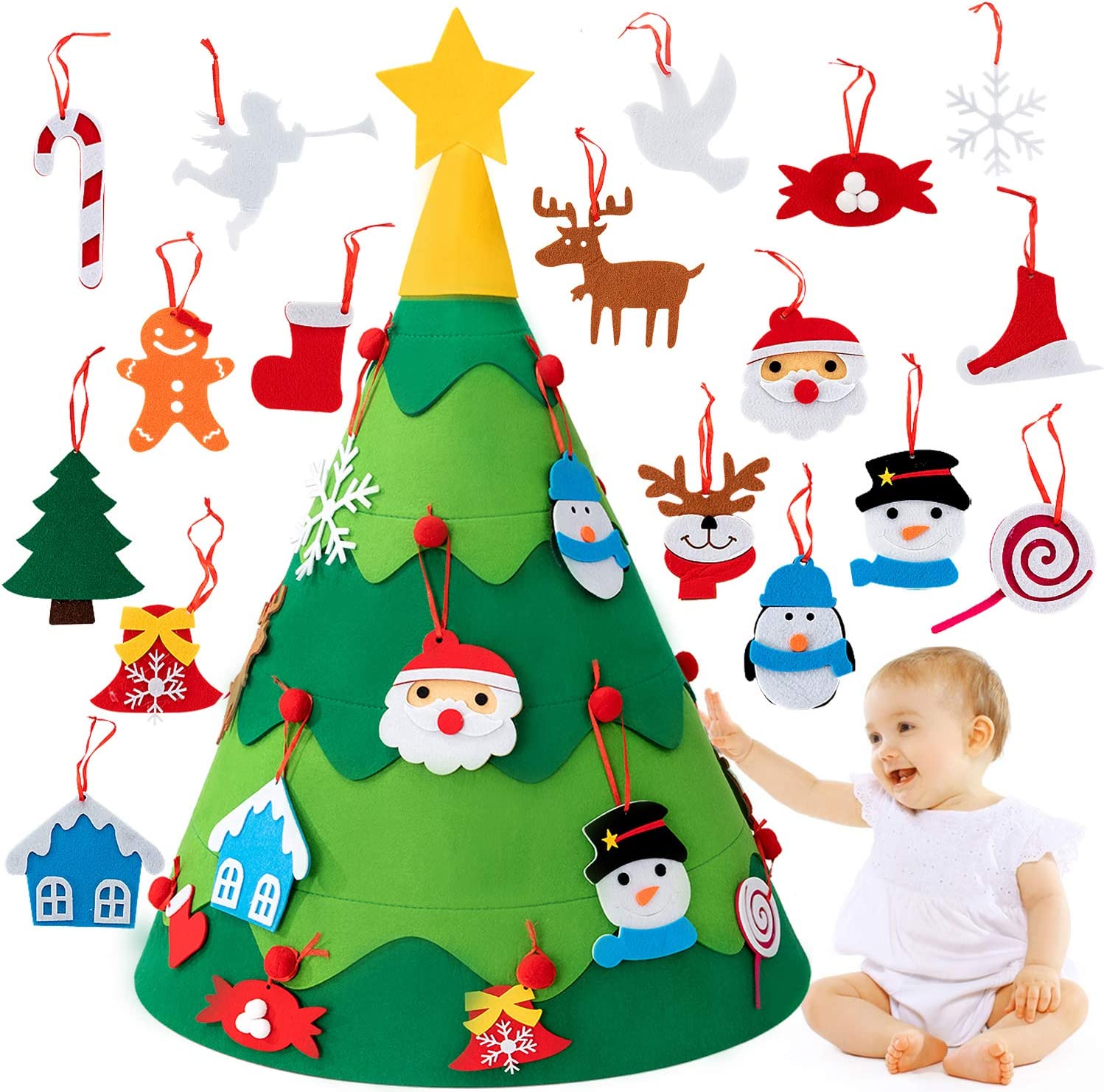 CraftyChristmas| Montessori 3D-Weihnachtsbaum