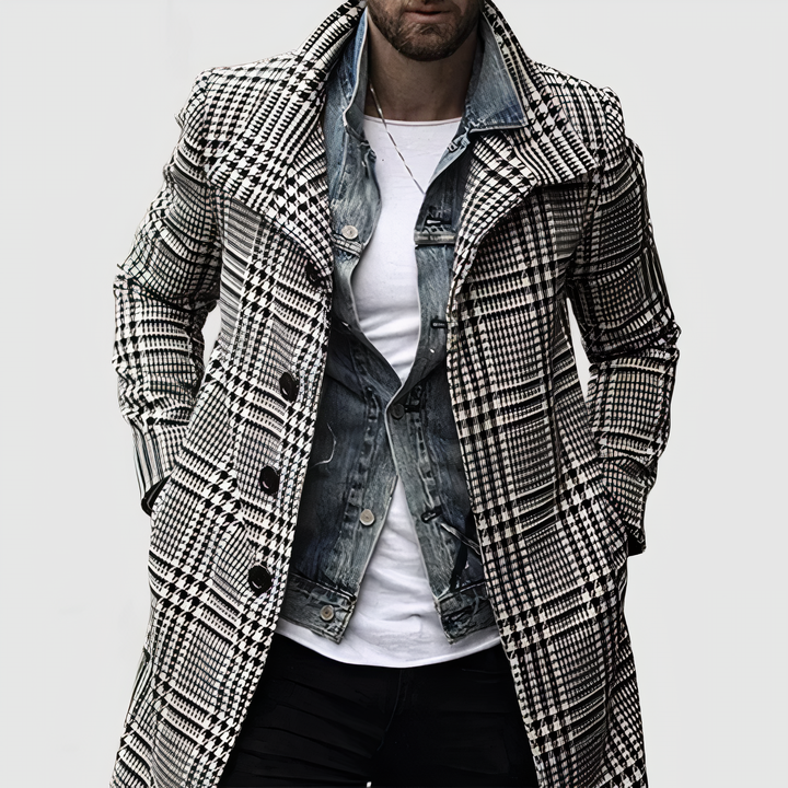 Luke - Elegante Herrenjacke Im Karo-Stil