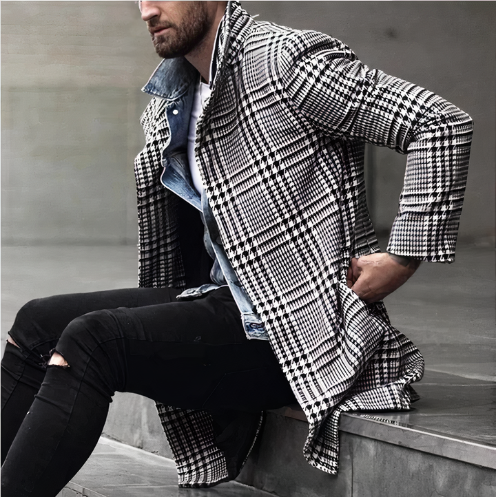 Luke - Elegante Herrenjacke Im Karo-Stil