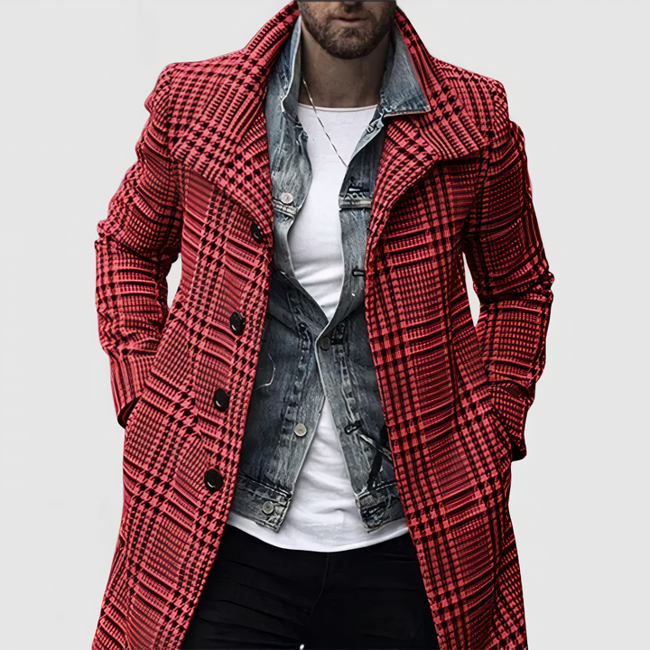Luke - Elegante Herrenjacke Im Karo-Stil
