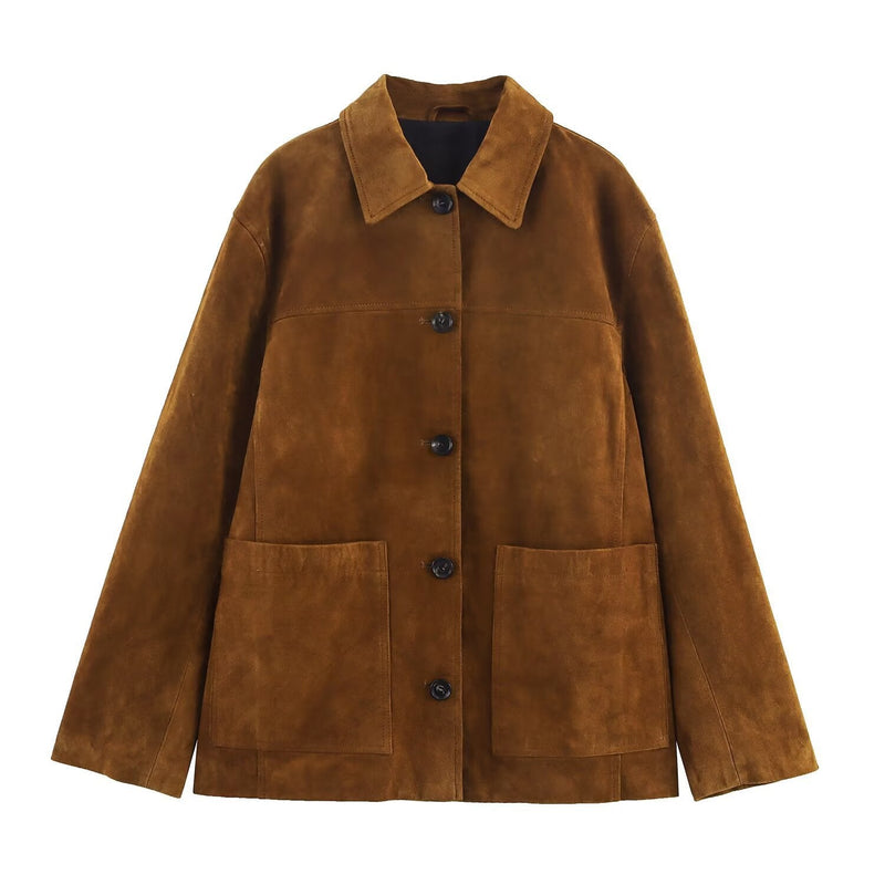 Lederjacke für Damen mit praktischen Taschen