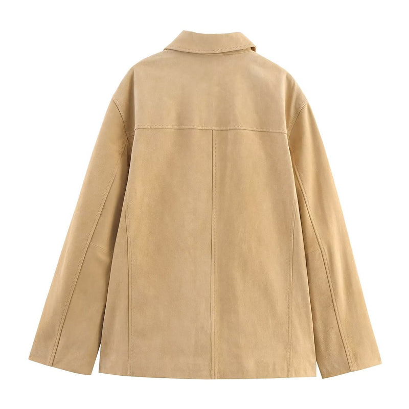 Lederjacke für Damen mit praktischen Taschen