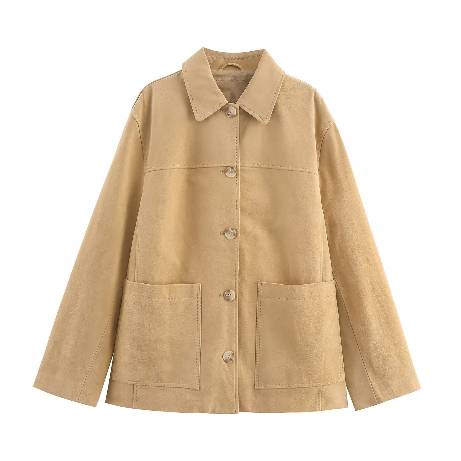 Lederjacke für Damen mit praktischen Taschen