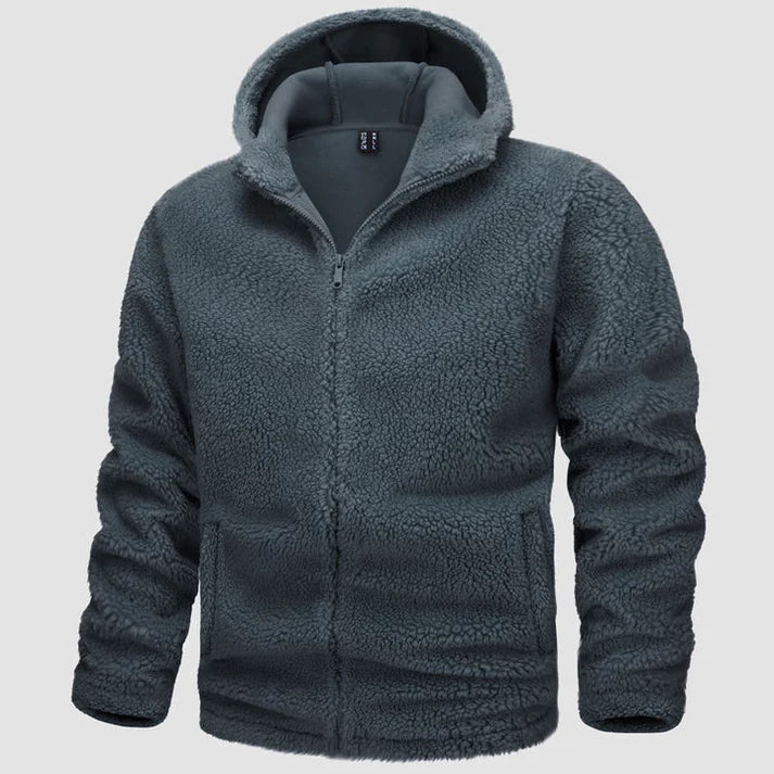 Kieran - Herren fleece-jacke mit kapuze