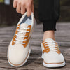 Herren-Sneaker aus Mesh mit Lederakzenten und Gummisohle