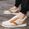 Herren-Sneaker aus Mesh mit Lederakzenten und Gummisohle