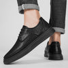 Herren-Leder-Oxford-Schuhe mit orthopädischer Einlegesohle und rutschfester Sohle