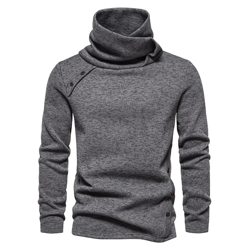 Pedro - Warmer pullover mit hohem Kragen