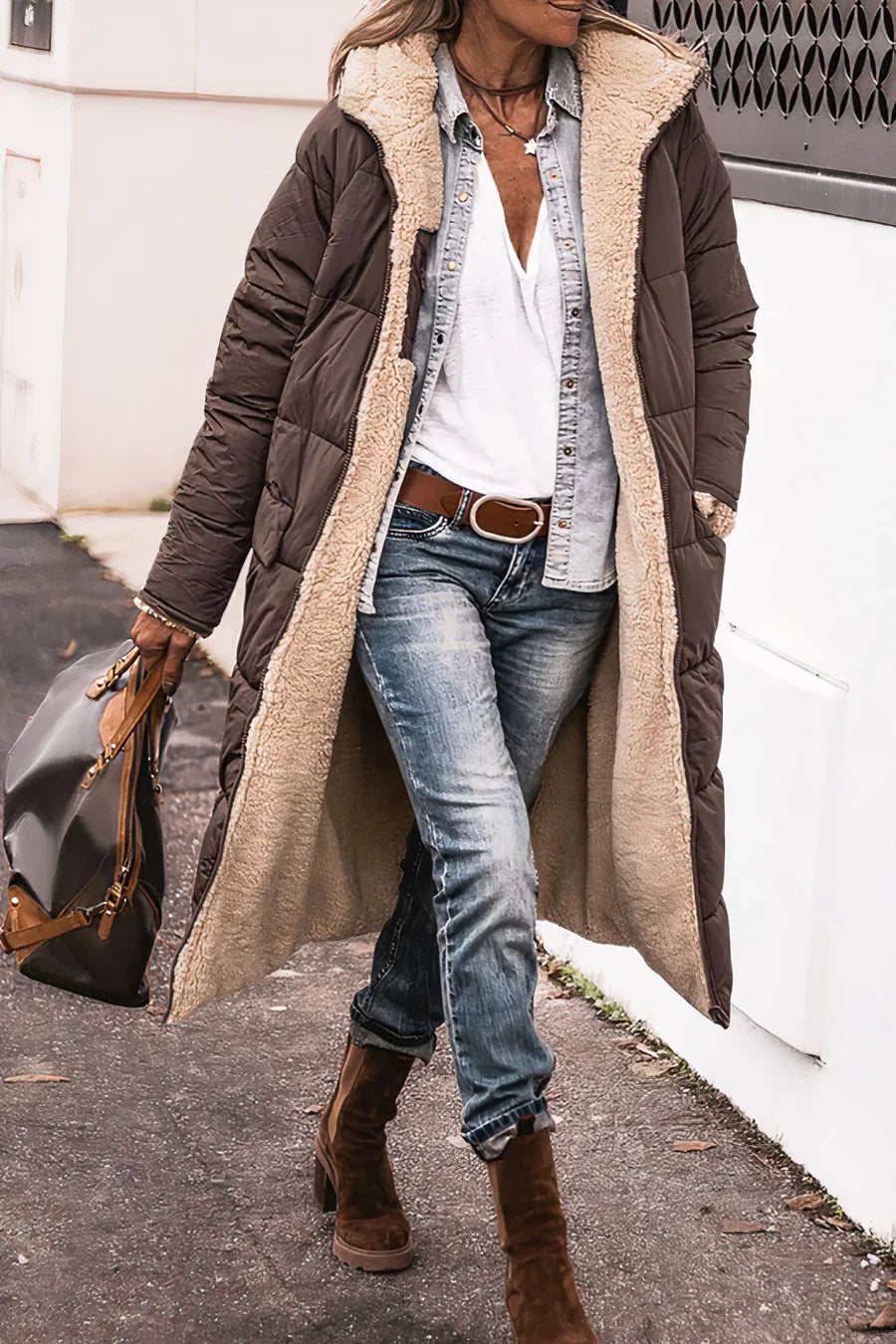 Gracie - Eleganter doppelseitiger warmer parka