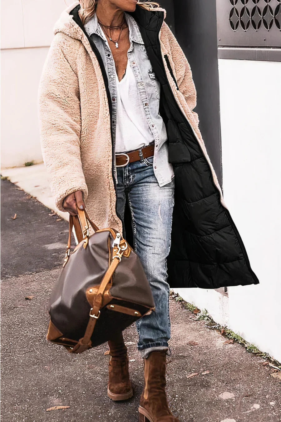 Gracie - Eleganter doppelseitiger warmer parka