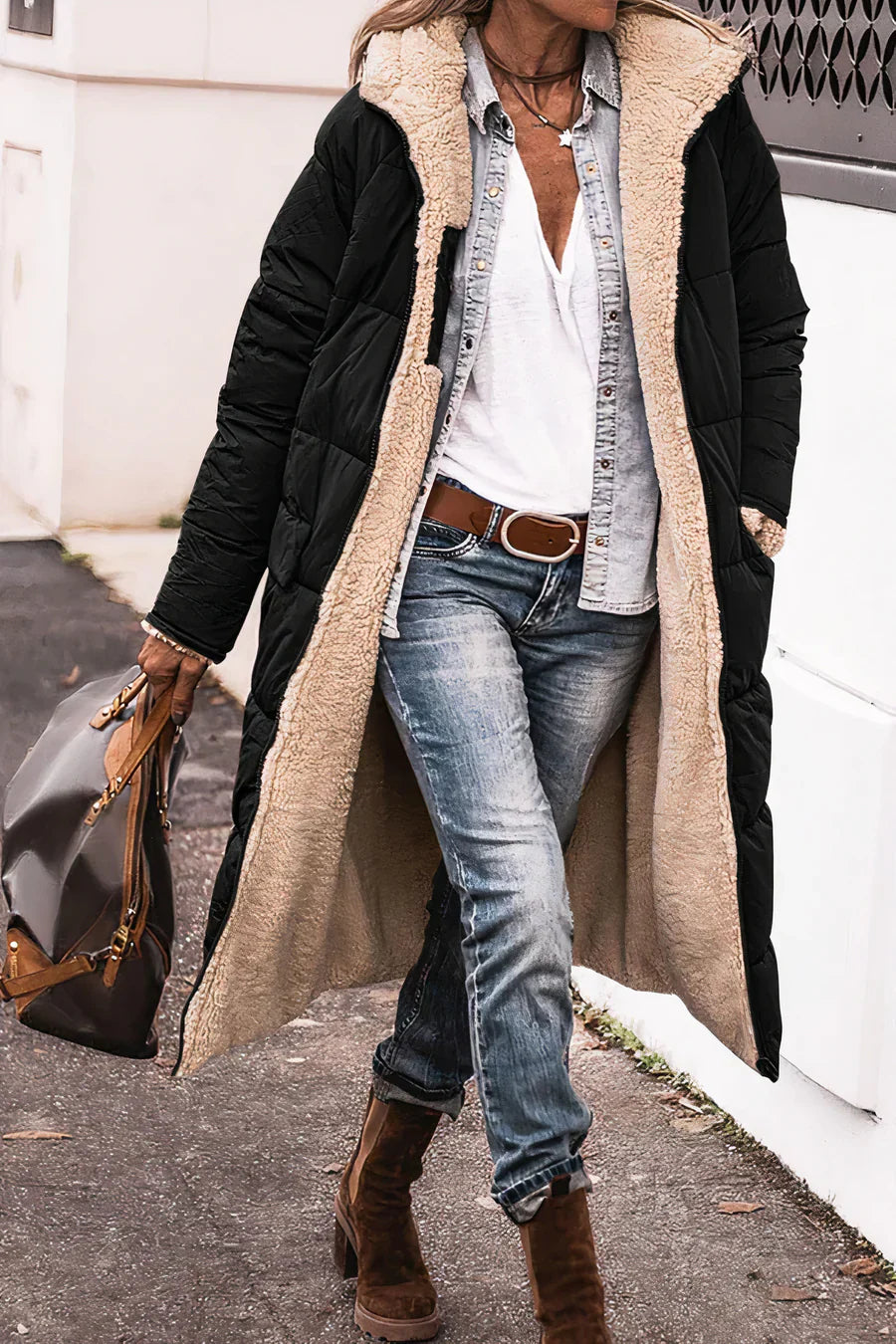 Gracie - Eleganter doppelseitiger warmer parka