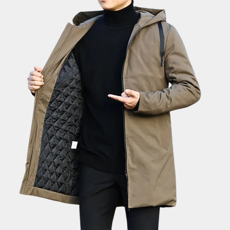 Regenjacke für Herren mit warmer Fütterung