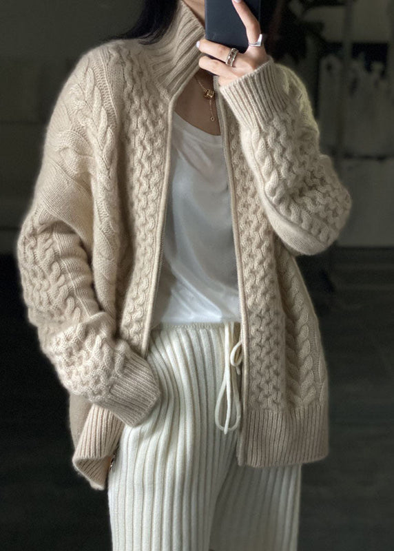 Elegante Strickjacke für Damen mit Reißverschluss