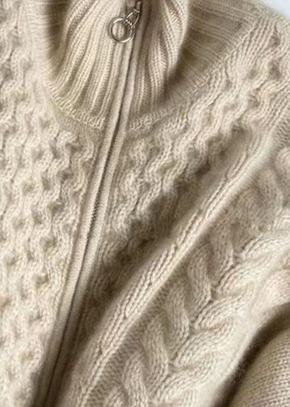 Elegante Strickjacke für Damen mit Reißverschluss