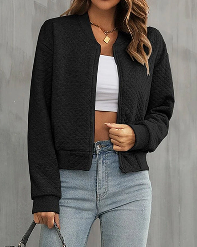 Elegante Übergangsjacke für Damen im Bomber-Stil