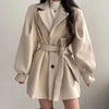 Gürteltrenchcoat für Damen im eleganten Oversized-Stil