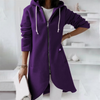 Eleganter Kapuzenpullover für Damen mit Reißverschluss