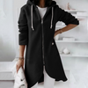 Eleganter Kapuzenpullover für Damen mit Reißverschluss