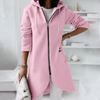 Eleganter Kapuzenpullover für Damen mit Reißverschluss