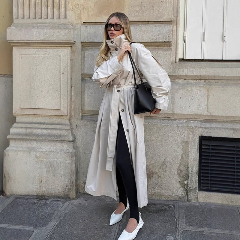 Modischer Mantel mit Knopfleiste für Damen