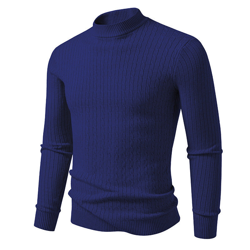 Eleganter Rollkragen-Strickpullover für Herren