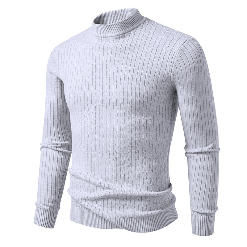 Eleganter Rollkragen-Strickpullover für Herren