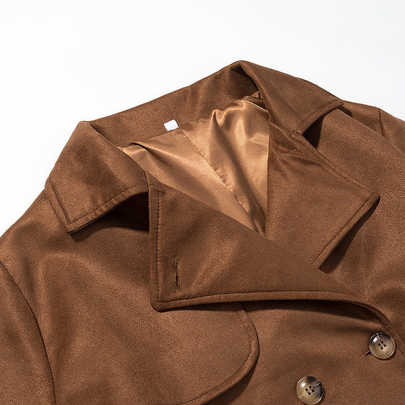 Eleganter Trenchcoat aus Kunstleder für Damen