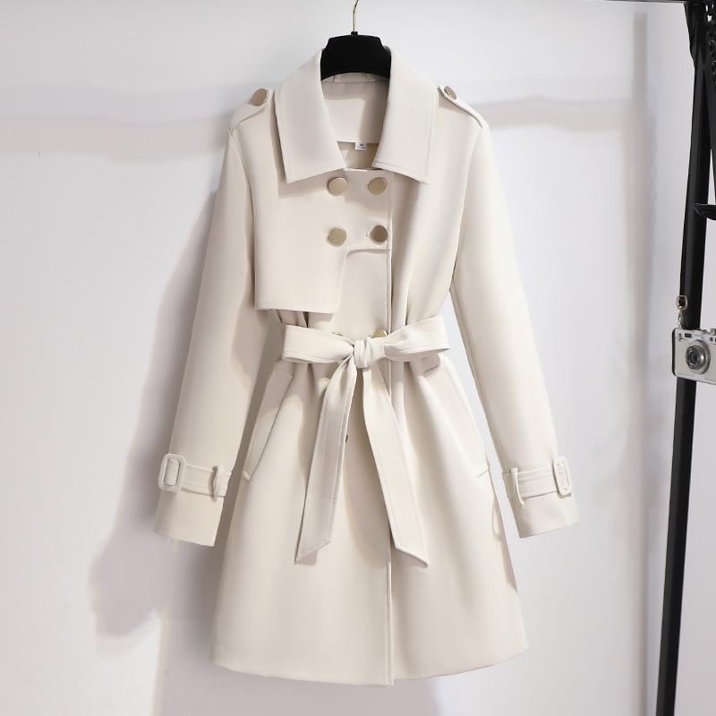 Eleganter Trenchcoat für Damen in Weiß