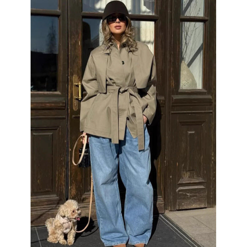 Eleganter Trenchcoat mit weitem Schnitt für Damen