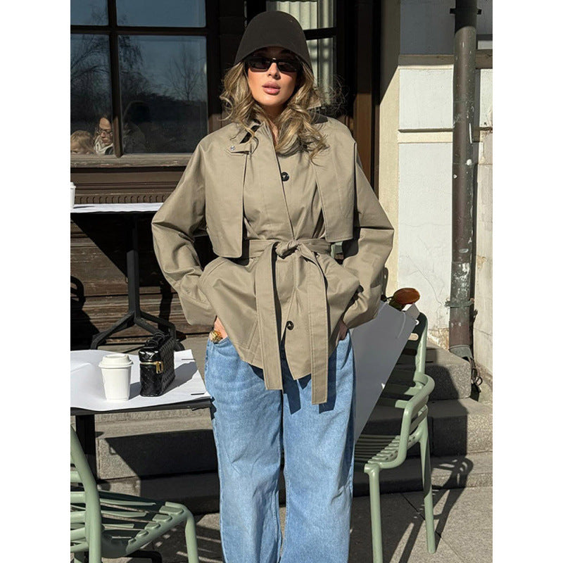 Eleganter Trenchcoat mit weitem Schnitt für Damen