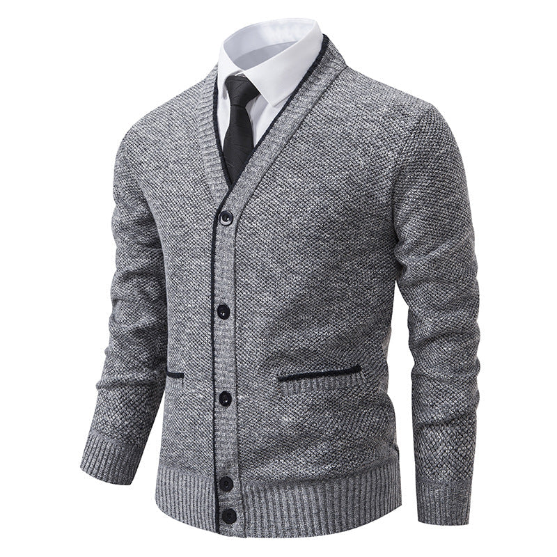 Eleganter V-Ausschnitt Cardigan für Herren