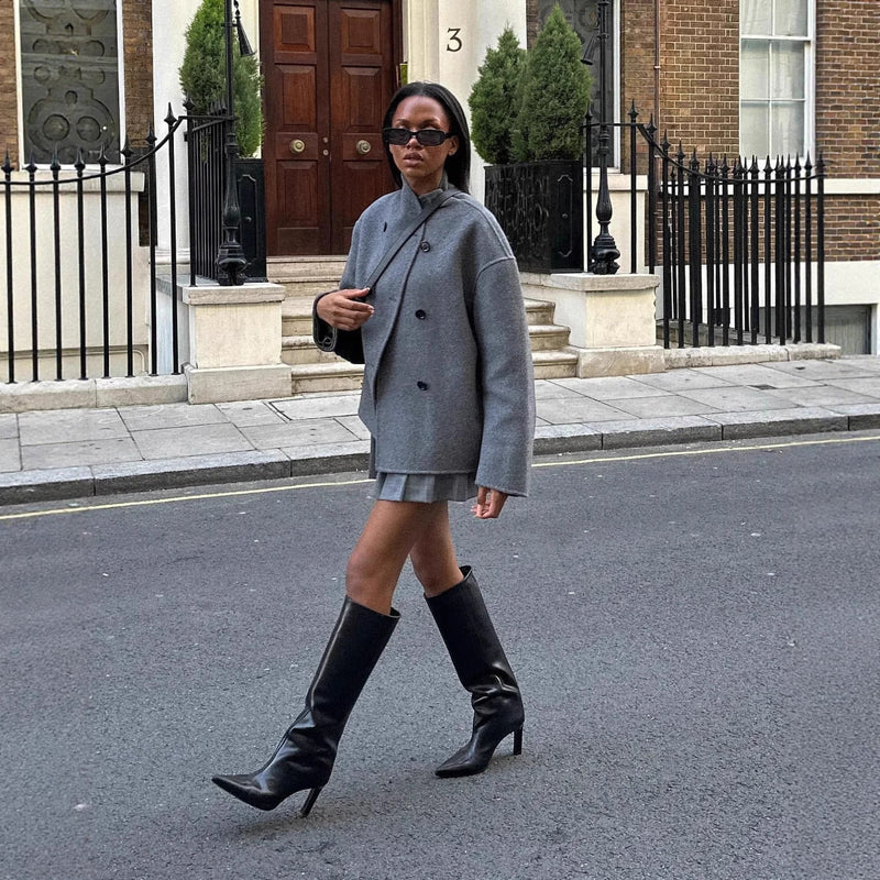 Eleganter Wollmantel für Damen