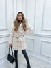 Eden - Stylische jacke mit kapuze gürtel und verstellbarer taille