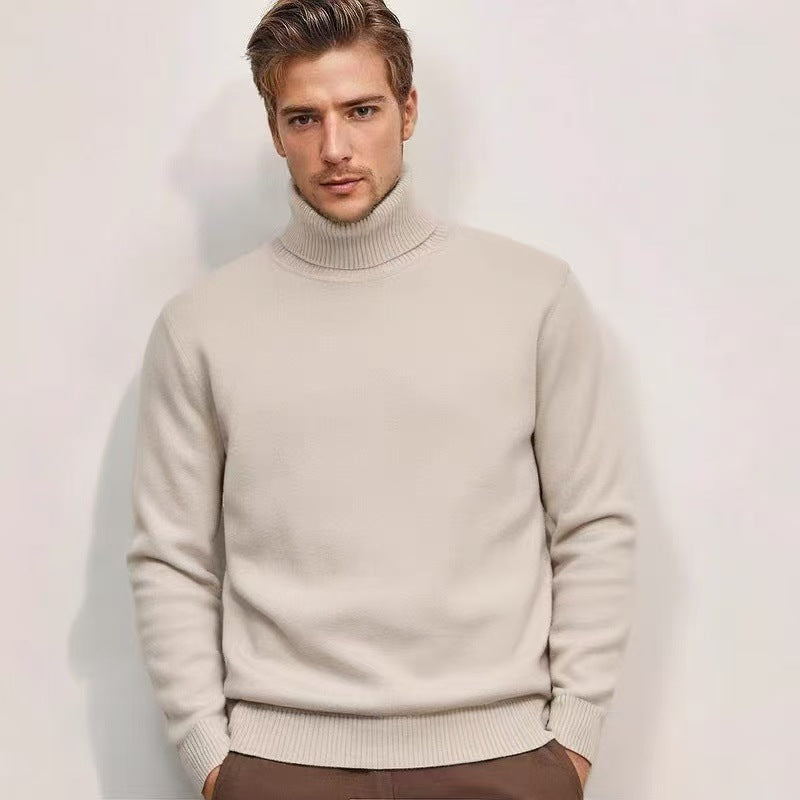 Feinstrick Rollkragenpullover für Herren