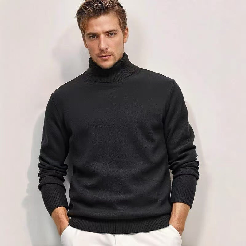 Feinstrick Rollkragenpullover für Herren