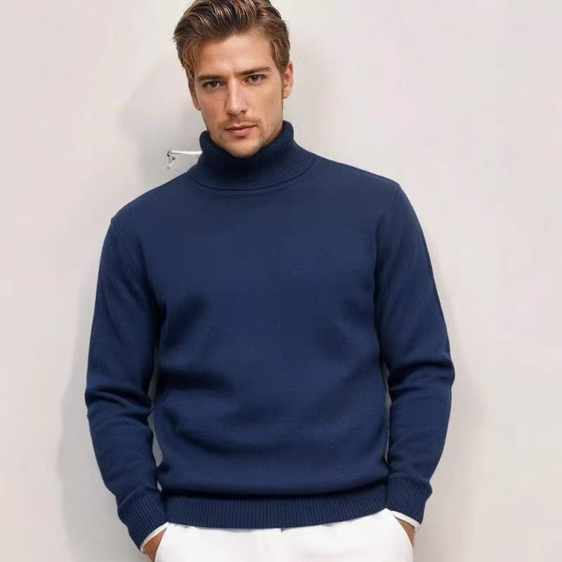 Feinstrick Rollkragenpullover für Herren